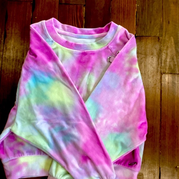 Multi Color Tie Dye Long Sleeve Shirt Justice - Picture 2 of 2